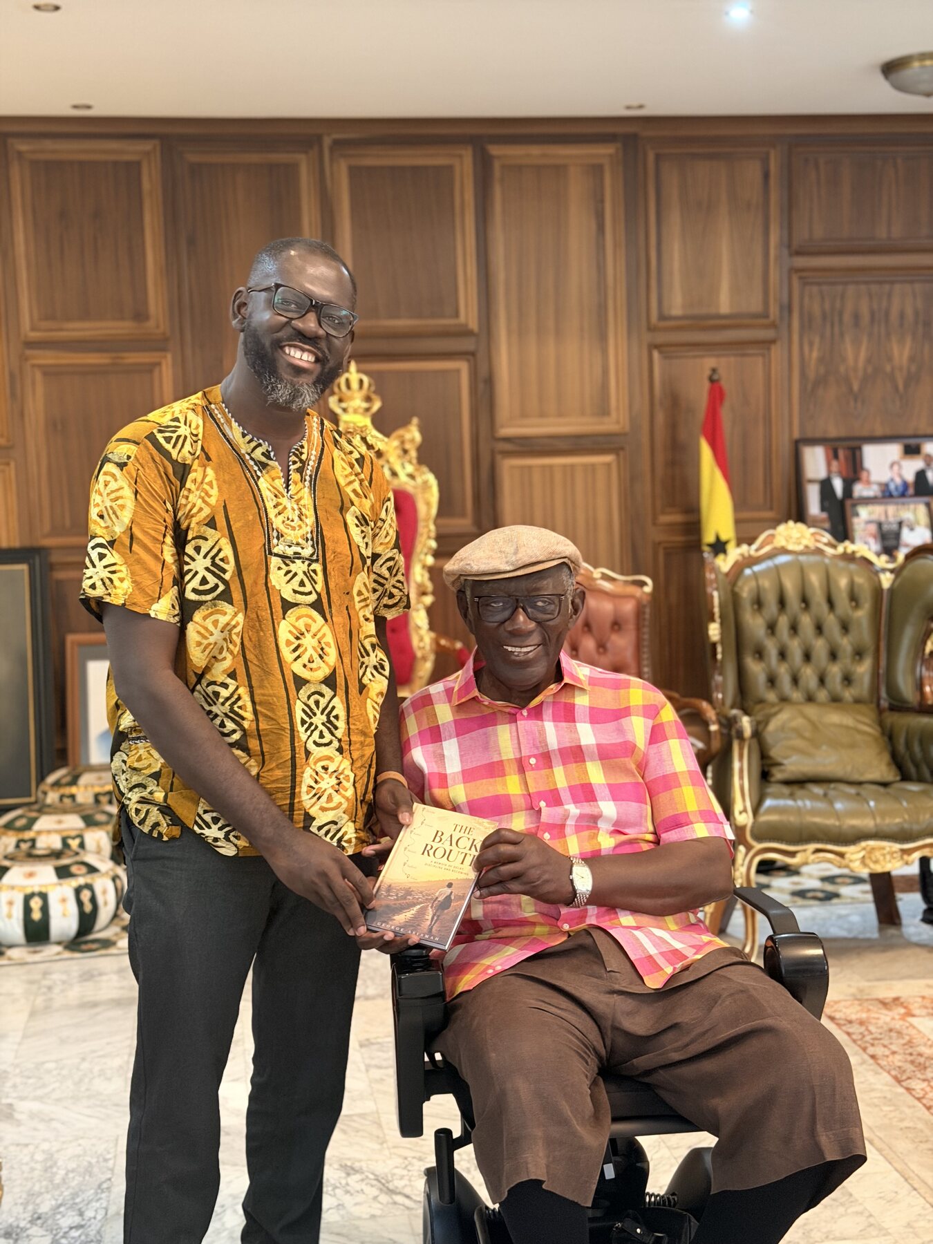 The Back Route presented to former President John Agyekum Kufuor